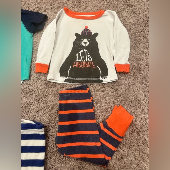 Toddler Boys Pajama Bundle Monster Truck Bear Graphic Cotton Sleepwear Size 18M - Picture 4 of 4